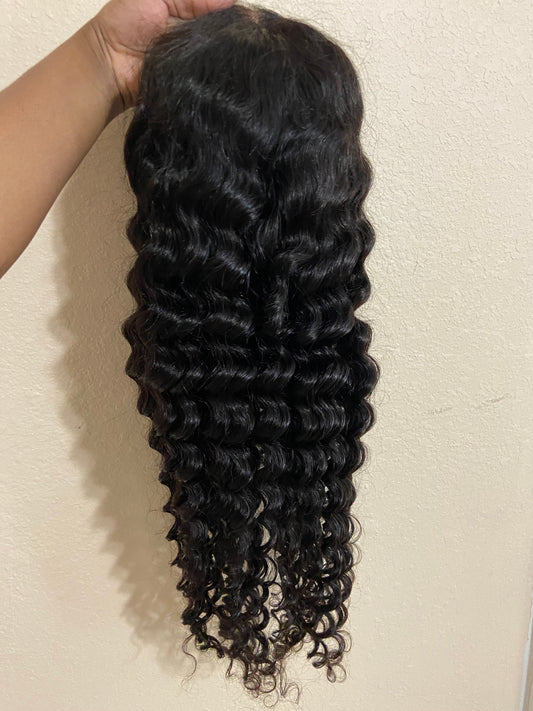 New deep wave 20in closure wig